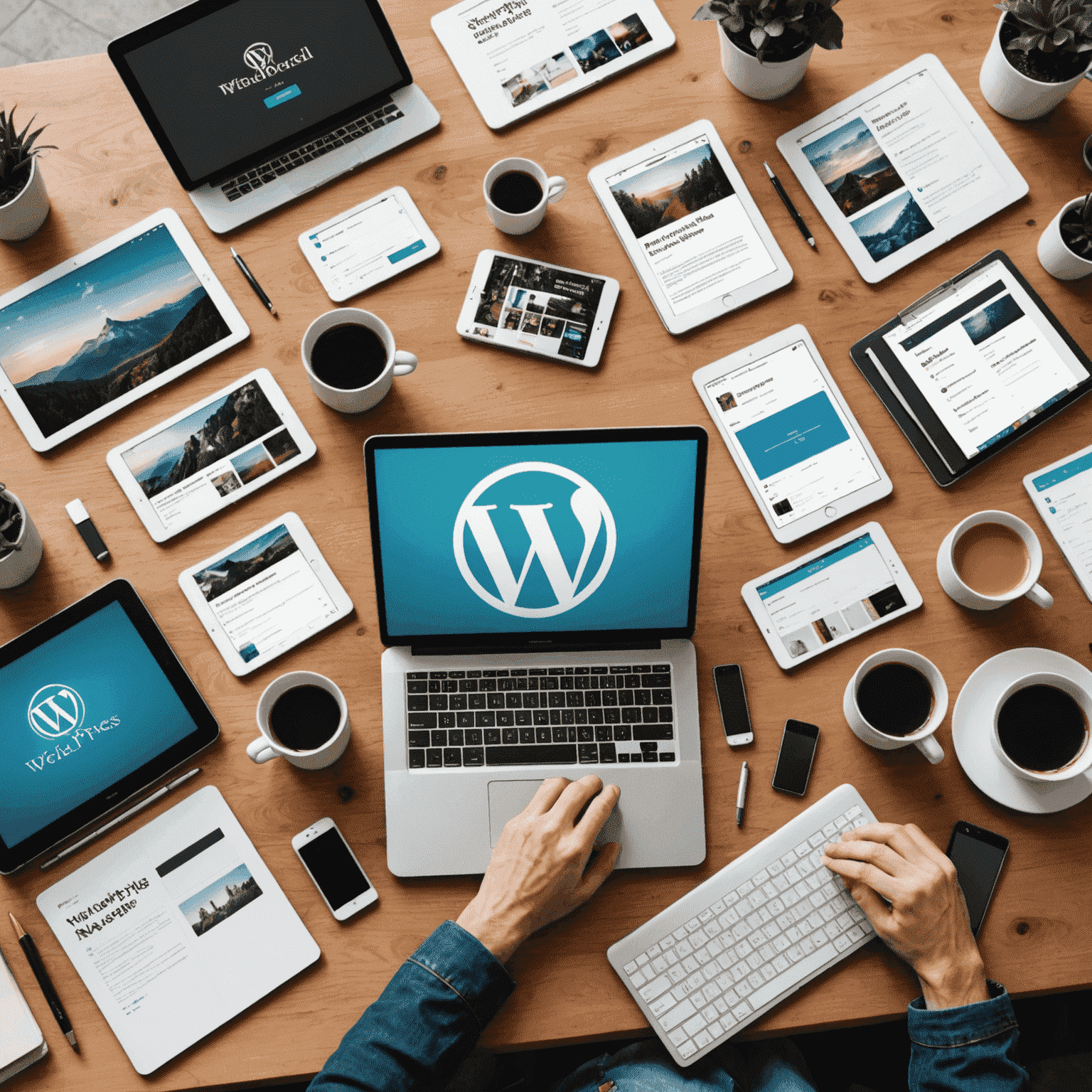 Schermate di diverse piattaforme di blogging popolari come WordPress, Blogger e Medium